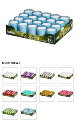 Case 20 Bolsious Refill Candles